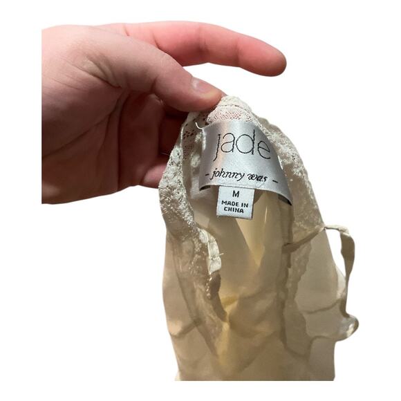 Johnny Was Silk Tank Women Medium Cream - Picture 4 of 5